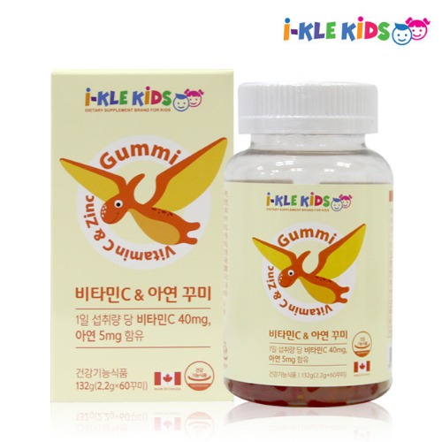 아이클키즈 비타민C 아연 꾸미 60 어린이 유아 젤리 영양제